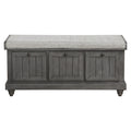 Woodwell Lift Top Storage Bench - Gray