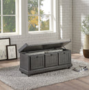 Woodwell Lift Top Storage Bench in Gray - 4586DG