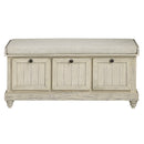 Woodwell Lift Top Storage Bench - White