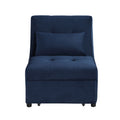 Garrell Lift Top Storage Bench With Pull-Out Bed - Blue