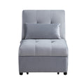 Garrell Lift Top Storage Bench With Pull-Out Bed - Gray