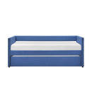 Boynton Daybed With Trundle - Blue - Fabric