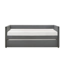 Boynton Daybed With Trundle - Gray - Fabric