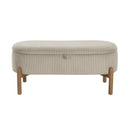 Mavis Lift Top Storage Bench - Taupe