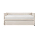 Trudy Daybed with Trundle in Beige - 4987BE