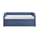 Shiloh Daybed With Trundle - Blue - Fabric