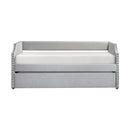 Shiloh Daybed With Trundle - Gray - Fabric