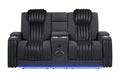 U8000 Pwr Console Rec Loveseat with PHR, LED and Speaker