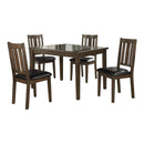 Mosely 5-Piece Pack Dinette Set in Cherry/Brown - 5103