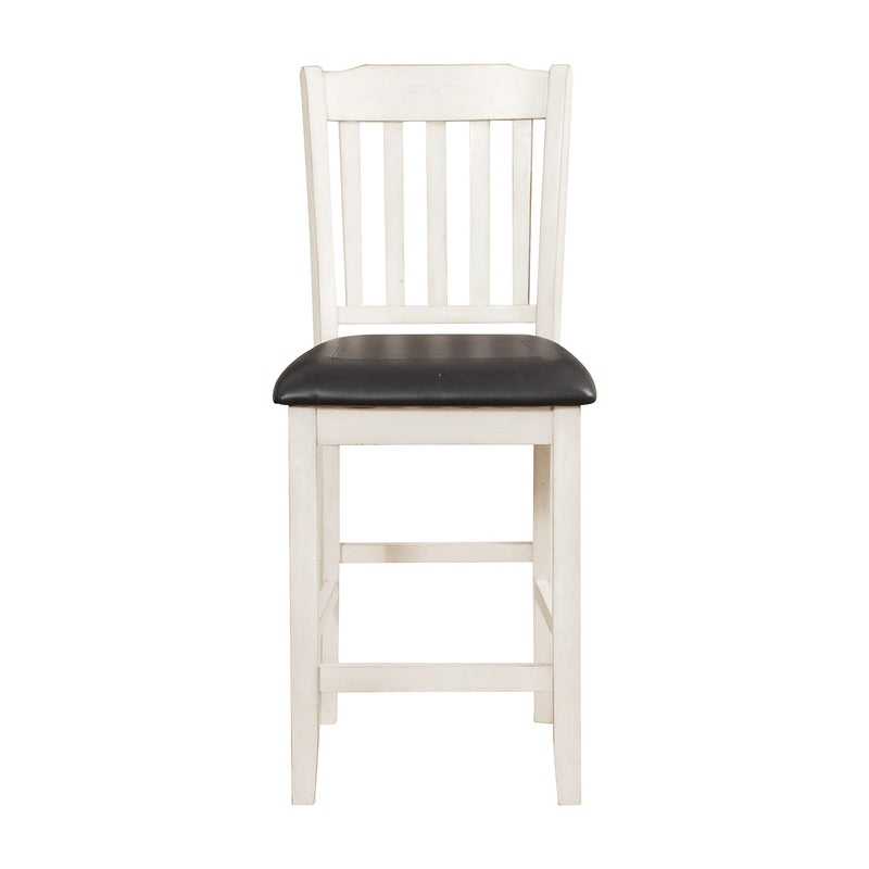 Kiwi Counter Height Chair in White/Brown - 5162WW-24