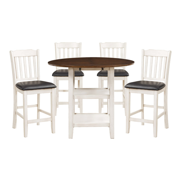 Kiwi 5pc Set (TB+4S) in White/Cherry/Brown - 5162WW-36*5