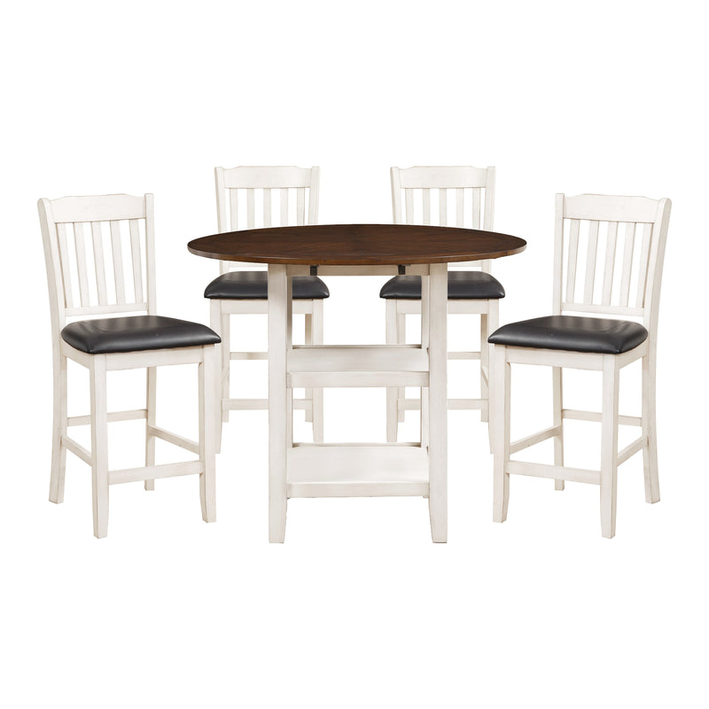 Kiwi 5pc Set (TB+4S) in White/Cherry/Brown - 5162WW-36*5
