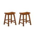 Saddleback 18 Dining Stool, Rta - Oak