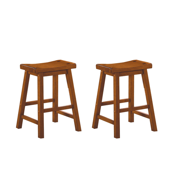 Saddleback 24 Counter Height Stool, RTA in Oak - 5302A-24