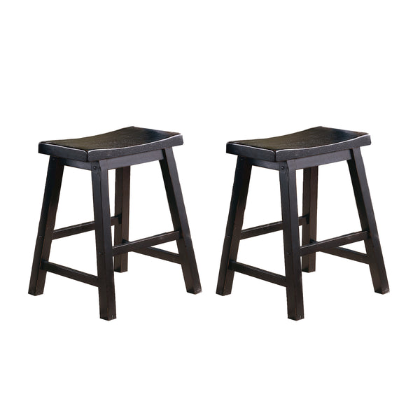 Saddleback 18 Dining Stool, RTA in Black - 5302BK-18