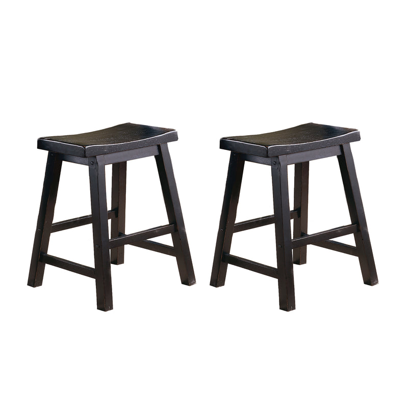 Saddleback 18 Dining Stool, RTA in Black - 5302BK-18