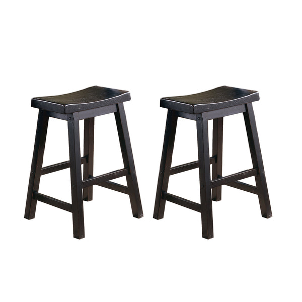 Saddleback 24 Counter Height Stool, RTA in Black - 5302BK-24