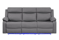 U6026 Pu 72A Reclining Sofa with LED