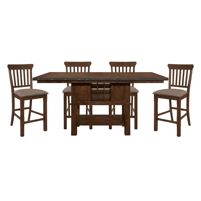 Schleiger 5pc Set (TB+4S) in Brown - 5400-36XL*5