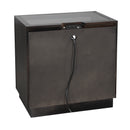 Larchmont Nightstand, LED Lighting in Gray/Transparent - 5424-4