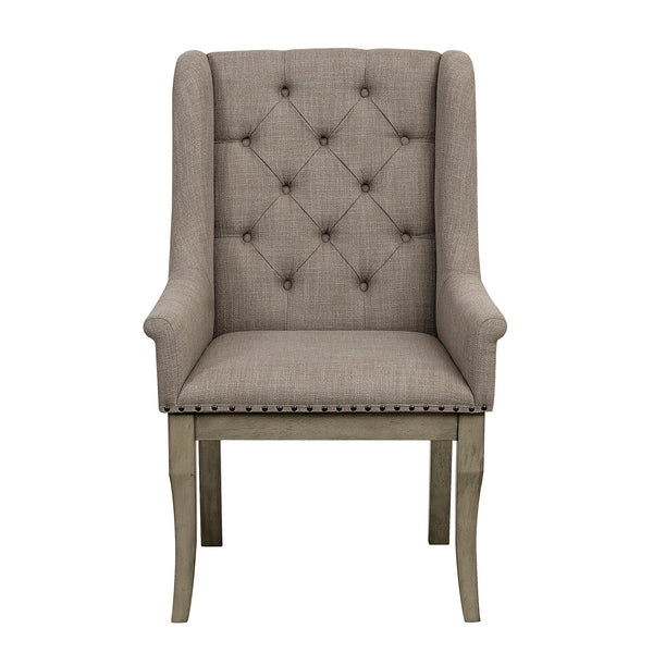 Vermillion Arm Chair in Gray/Taupe/Beige - 5442A