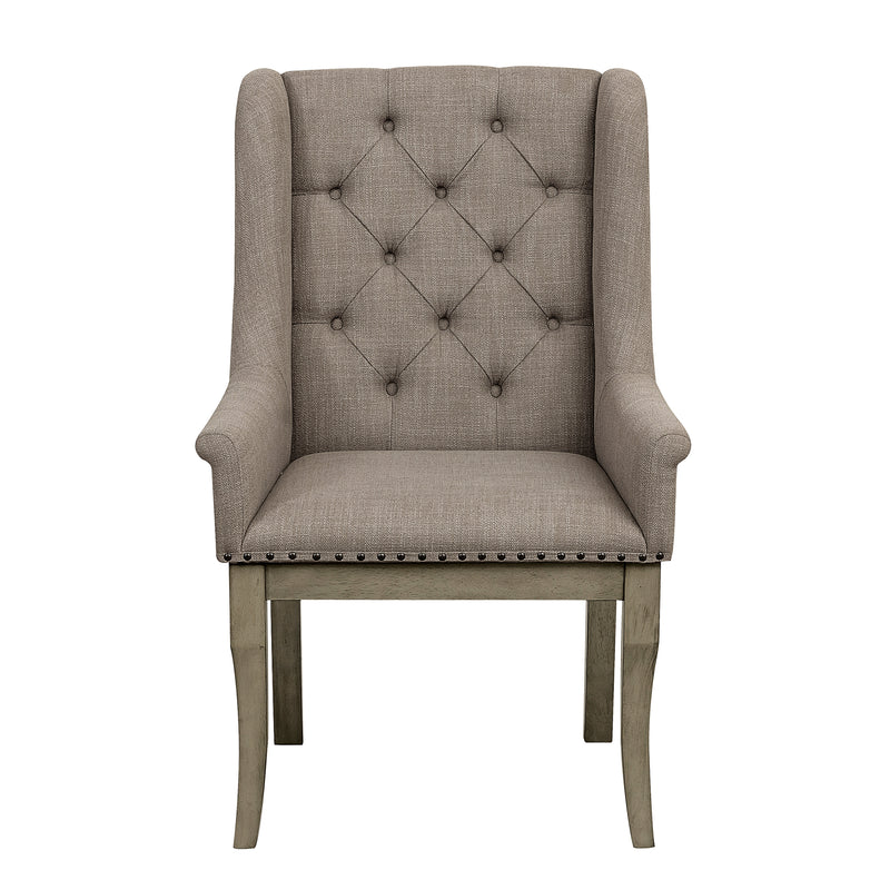 Vermillion Arm Chair in Gray/Taupe/Beige - 5442A