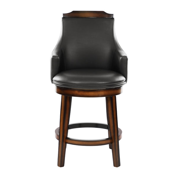 Bayshore Swivel Counter Height Chair in Brown/Oak - 5447-24S