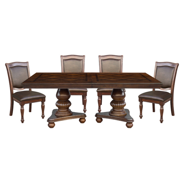Lordsburg 5pc Set (TB+4S) in Brown/Cherry - 5473-103*5
