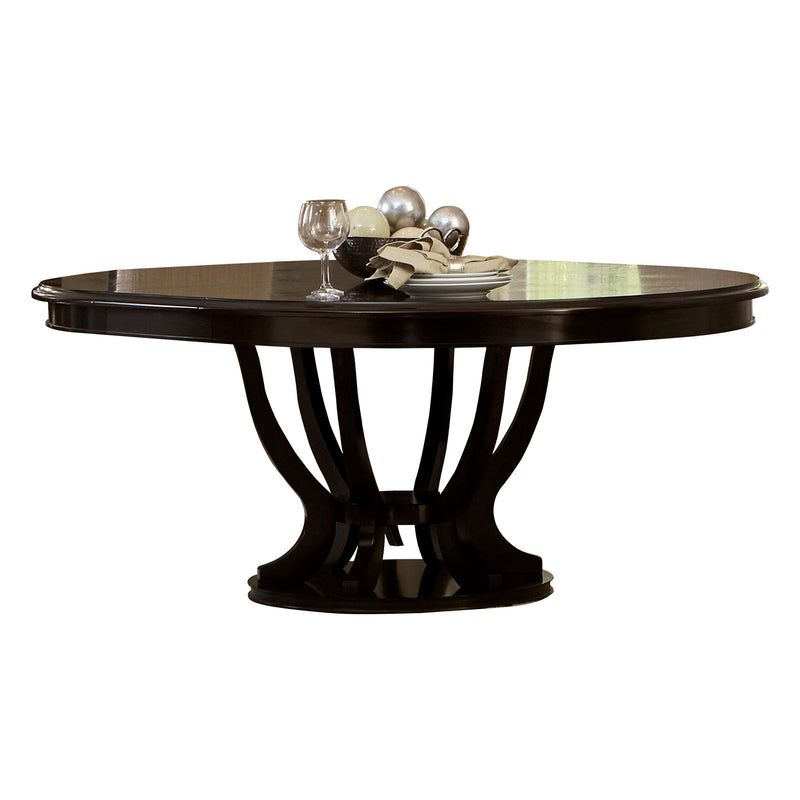 Savion Round/Oval Dining Table in Espresso - 5494-76*