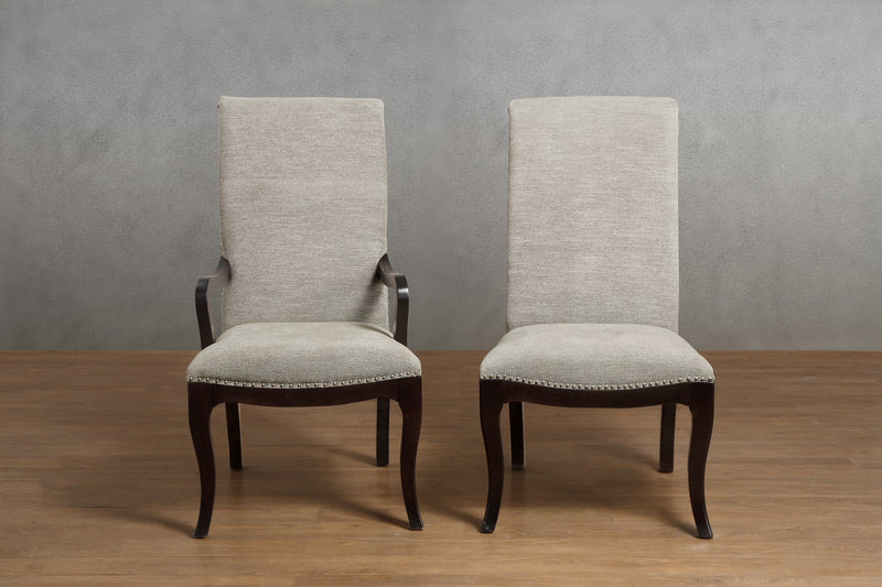 Savion Side Chair in Espresso/Beige - 5494S