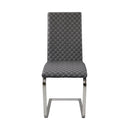 Yannis Side Chair in Gray/Metallic - 5503S