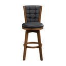 Medford Swivel Pub Height Chair in Black/Chestnut - 5505-29BKS