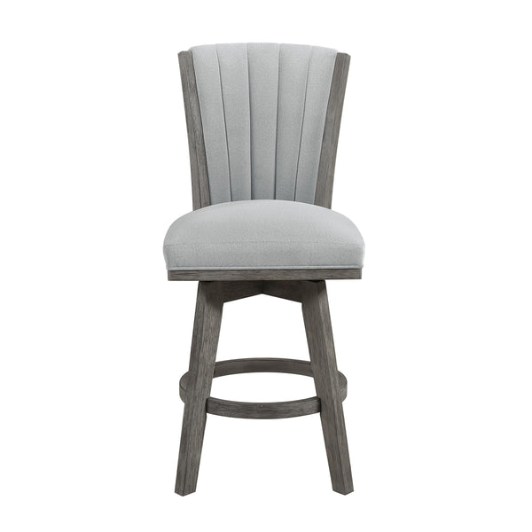 Corvallis Swivel Counter Height Chair in Gray - 5507-24GYS
