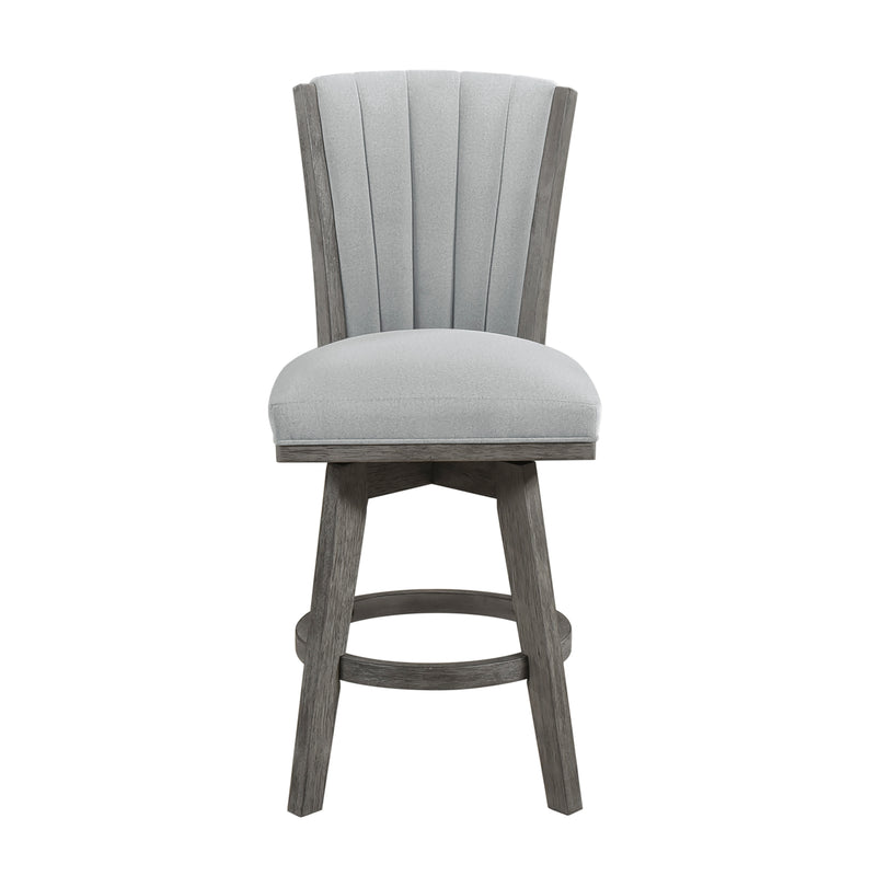 Corvallis Swivel Counter Height Chair in Gray - 5507-24GYS