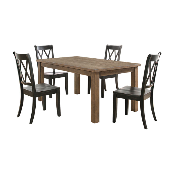 Janina 5pc Set (TB+4S) in Black/Natural - 5516-66*5BKS