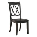 Janina Side Chair, Black in Black - 5516BKS