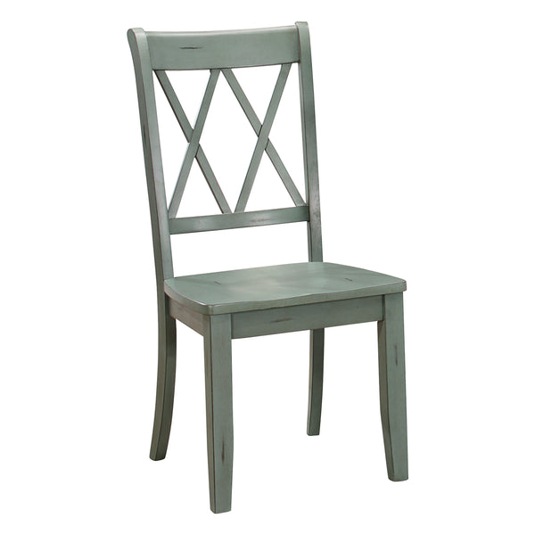 Janina Side Chair, Teal in Teal - 5516TLS