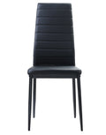Florian Side Chair - Gold/Silver/Champagne,Black
