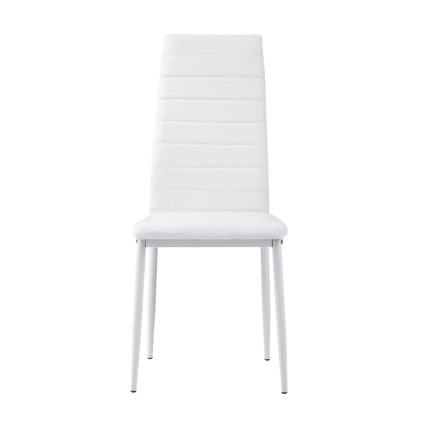 Florian Side Chair in Gold/Silver/Champagne/White - 5538WS