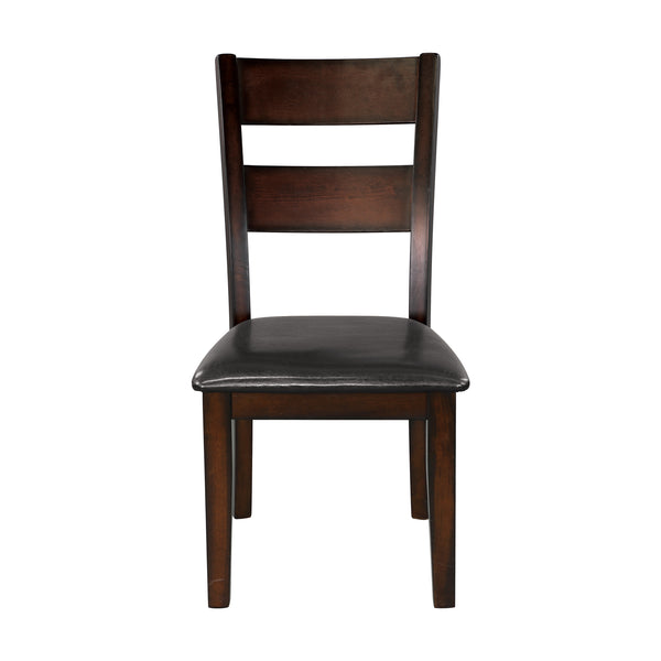 Mantello Side Chair in Brown/Cherry - 5547S