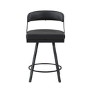 Crowley Swivel Counter Height Chair - Black