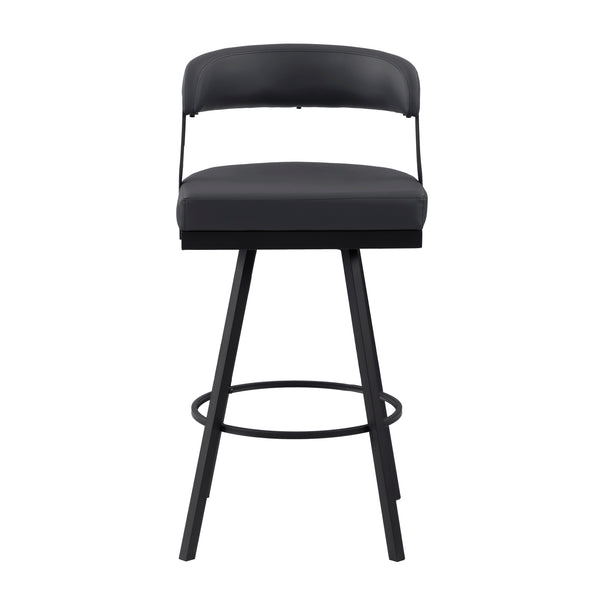 Crowley Swivel Pub Height Chair in Black - 5565-29BK
