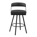 Crowley Swivel Pub Height Chair in Black - 5565-29BK