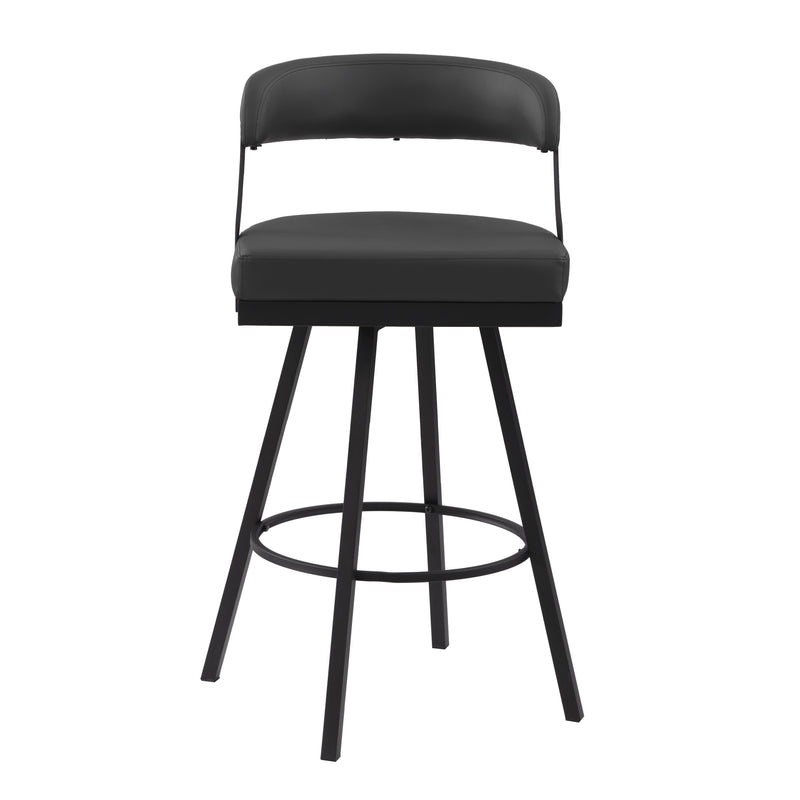 Crowley Swivel Pub Height Chair in Black - 5565-29BK