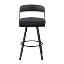 Crowley Swivel Pub Height Chair - Black