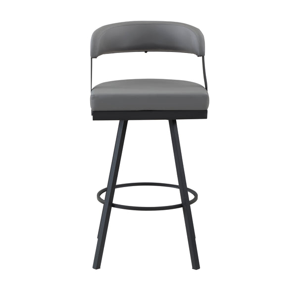Crowley Swivel Pub Height Chair in Black/Gray - 5565-29GY