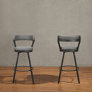Appert Swivel Pub Height Chair, Gray