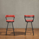 Appert Swivel Pub Height Chair, Red