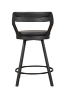 Appert Swivel Counter Height Chair, Black