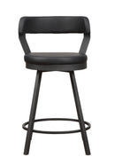 Appert Swivel Counter Height Chair, Black